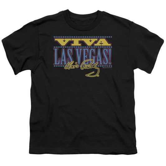 Elvis Presley Viva Las Vegas Kids Youth T Shirt Black