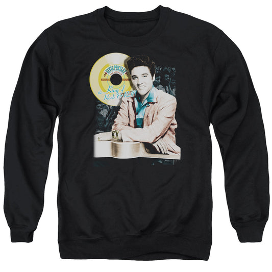 Elvis Presley Gold Record Mens Crewneck Sweatshirt Black