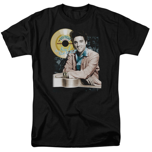 Elvis Presley Gold Record Mens T Shirt Black