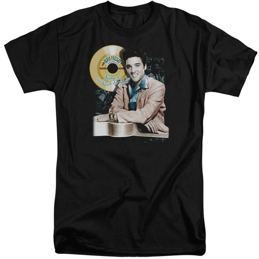 Elvis Presley Gold Record Mens Tall T Shirt Black