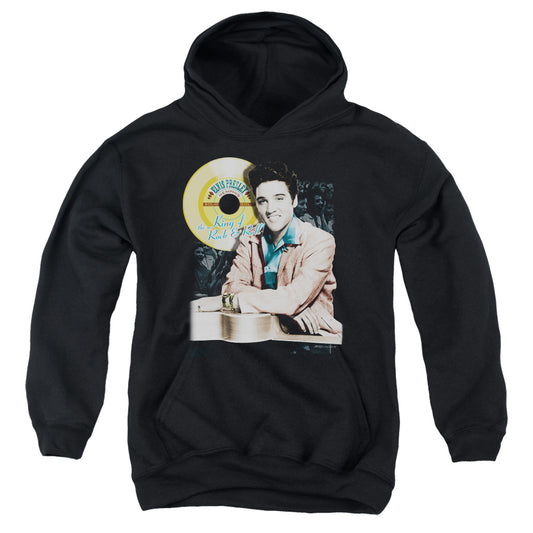 Elvis Presley Gold Record Kids Youth Hoodie Black