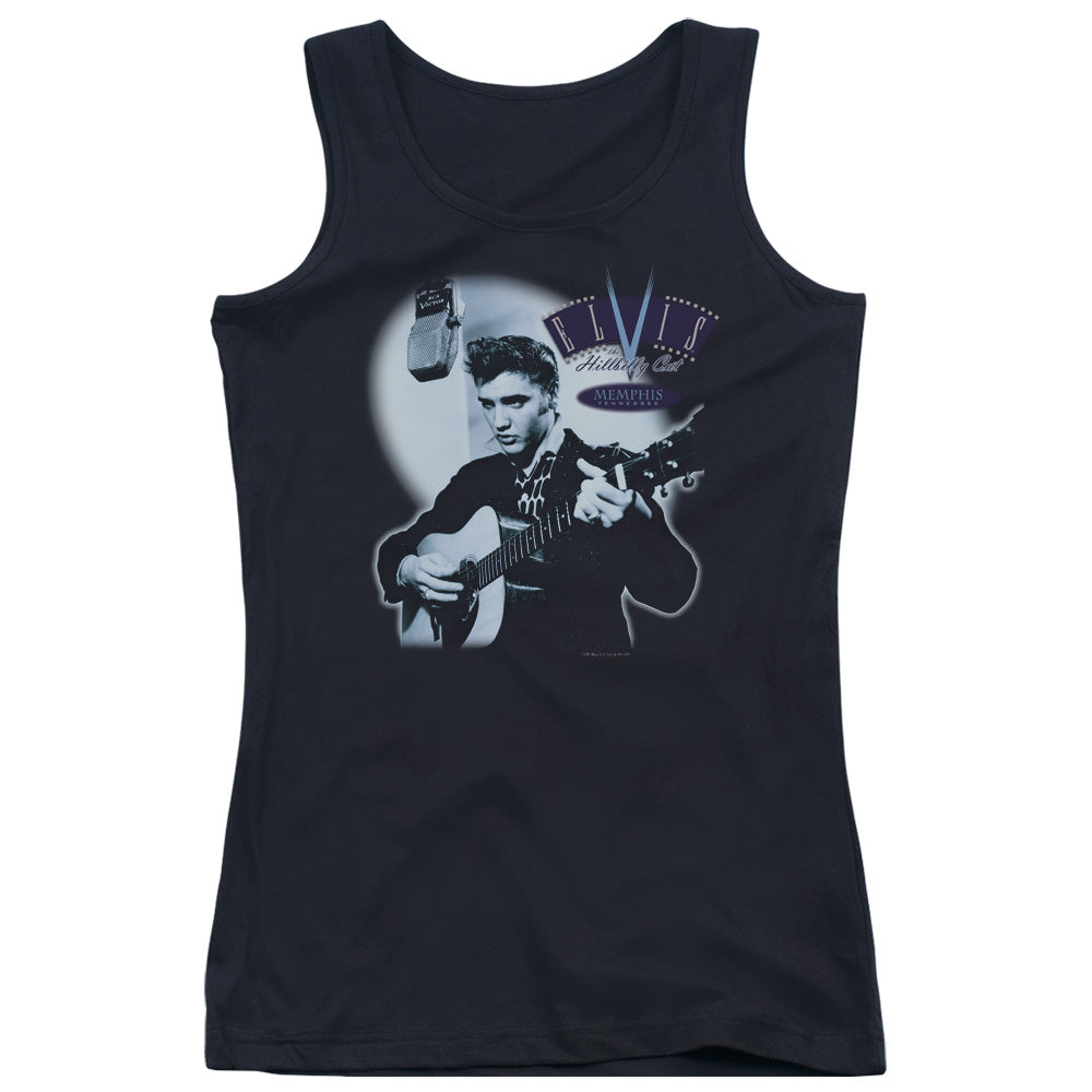 Elvis Presley HillBilly Cat Womens Tank Top Shirt Black