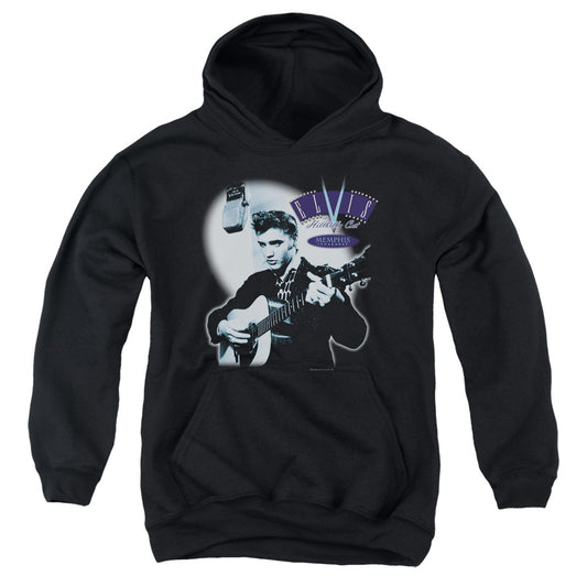 Elvis Presley HillBilly Cat Kids Youth Hoodie Black