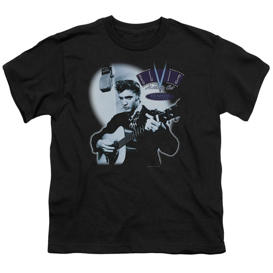 Elvis Presley HillBilly Cat Kids Youth T Shirt Black