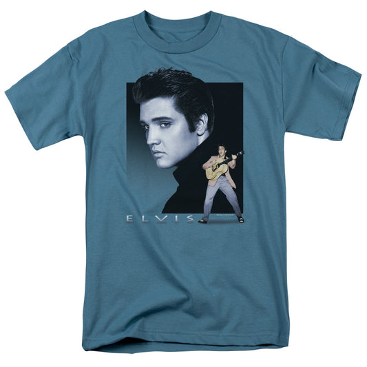 Elvis Presley Blue Rocker Mens T Shirt Slate