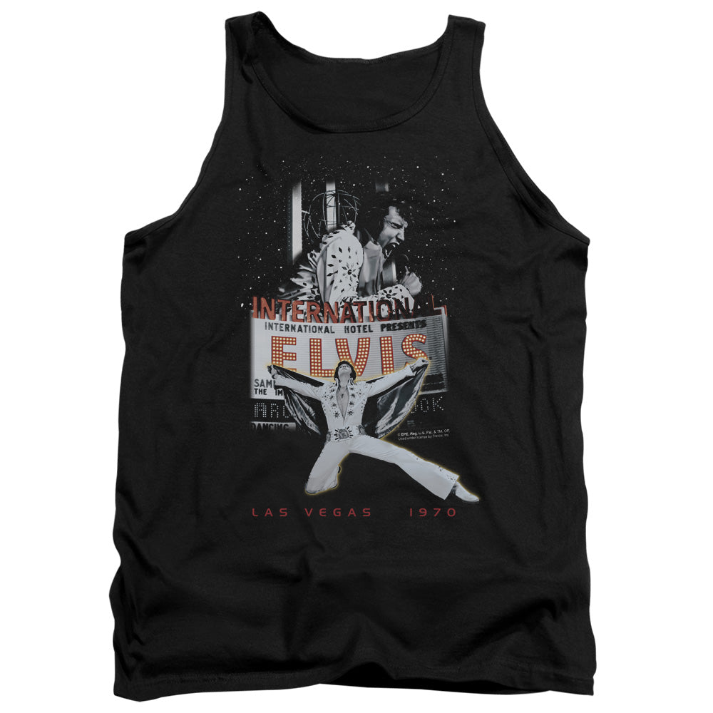 Elvis Presley Las Vegas Mens Tank Top Shirt Black