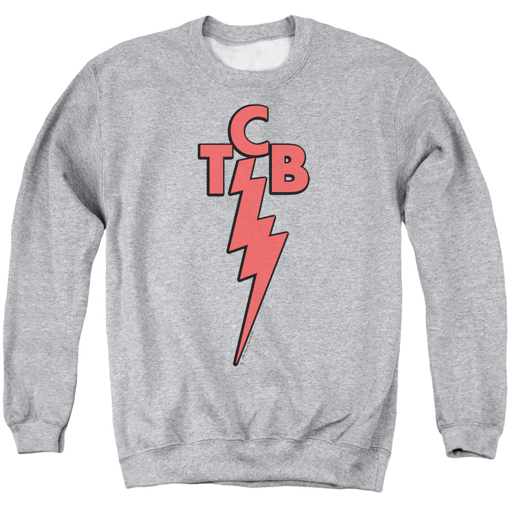 Elvis Presley TCB Mens Crewneck Sweatshirt Athletic Heather