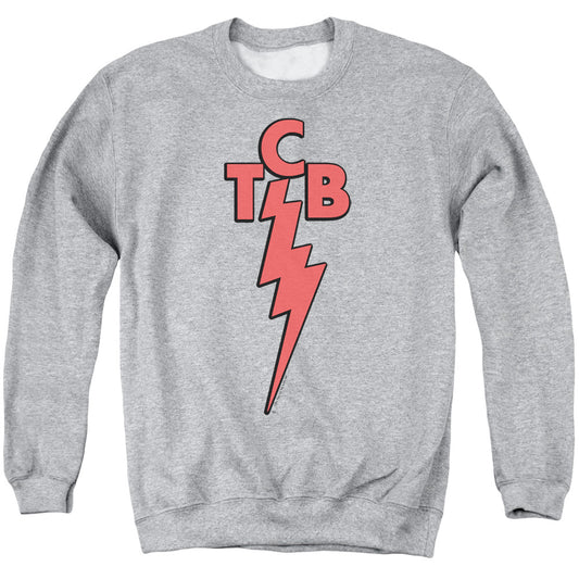 Elvis Presley TCB Mens Crewneck Sweatshirt Athletic Heather