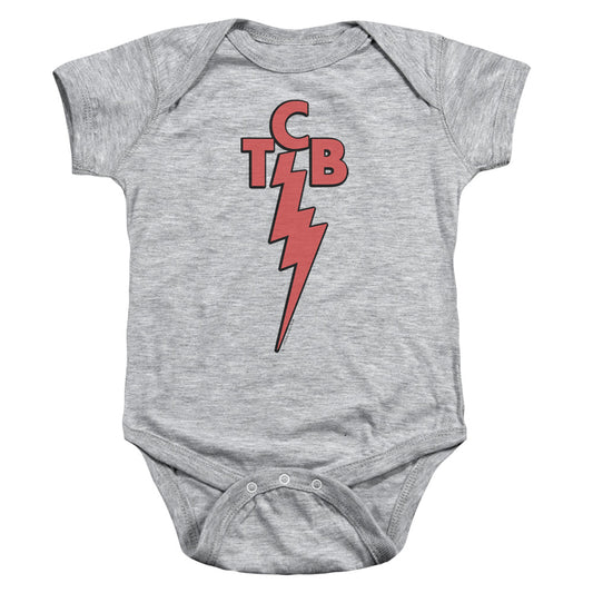 Elvis Presley TCB Infant Baby Snapsuit Athletic Heather