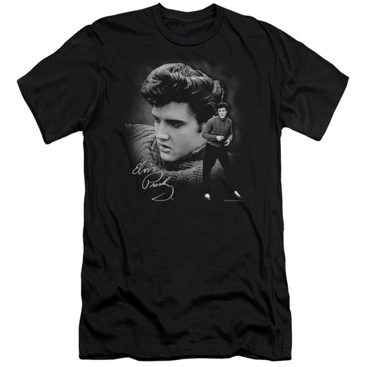 Elvis Presley Sweater Slim Fit Mens T Shirt Black