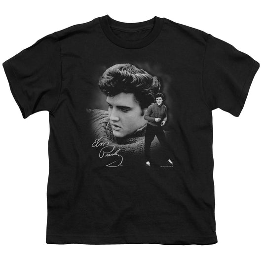 Elvis Presley Sweater Kids Youth T Shirt Black