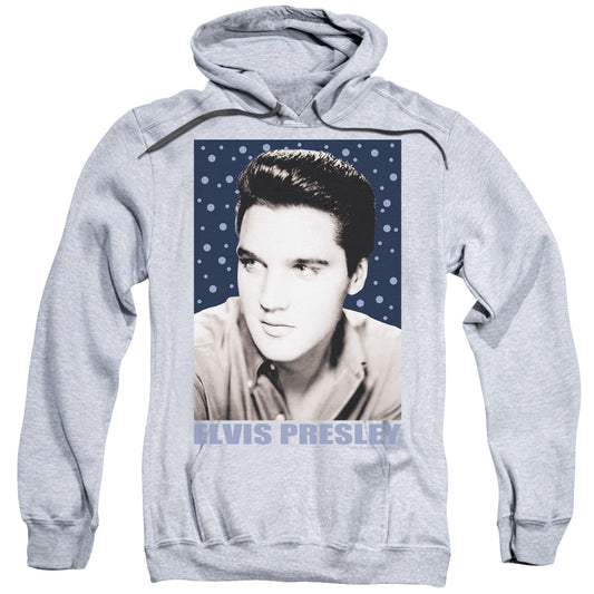 Elvis Presley Blue Sparkle Mens Hoodie Athletic Heather