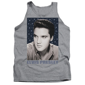 Elvis Presley Blue Sparkle Mens Tank Top Shirt Athletic Heather