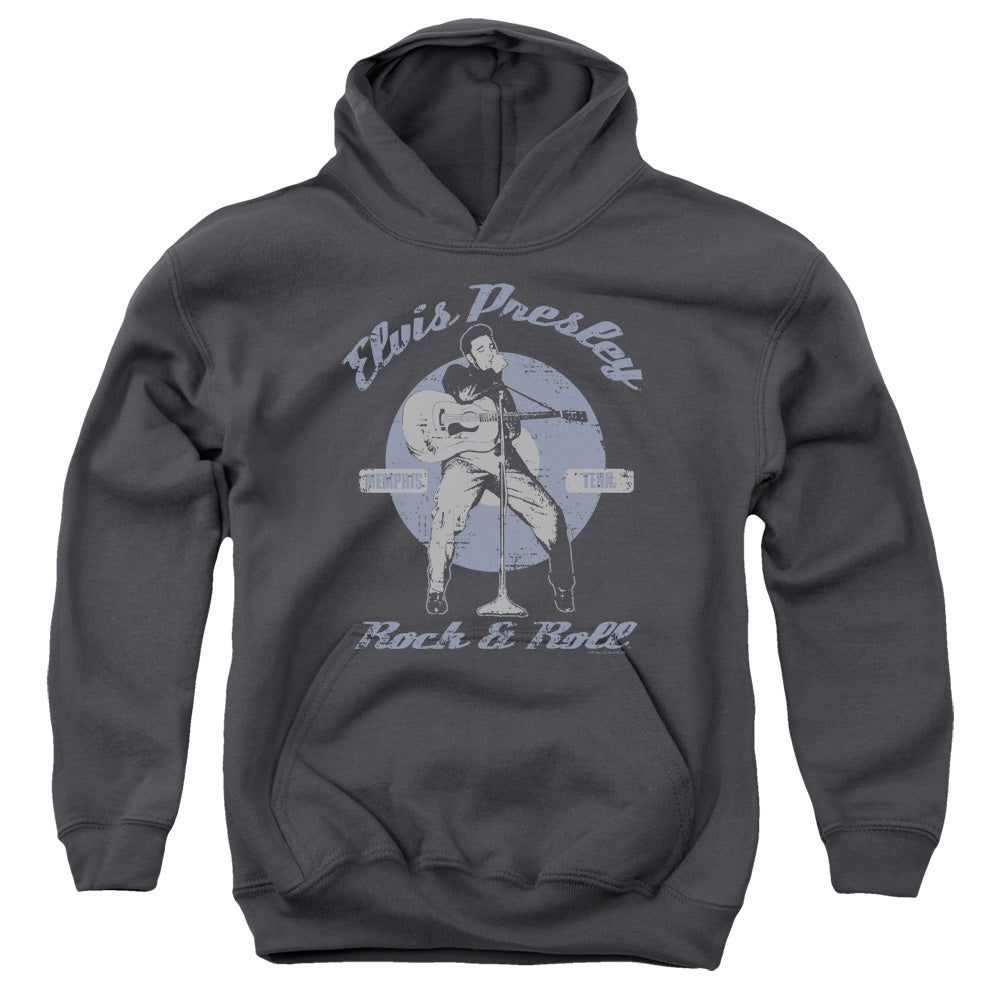 Elvis Presley Rock & Roll Kids Youth Hoodie Charcoal