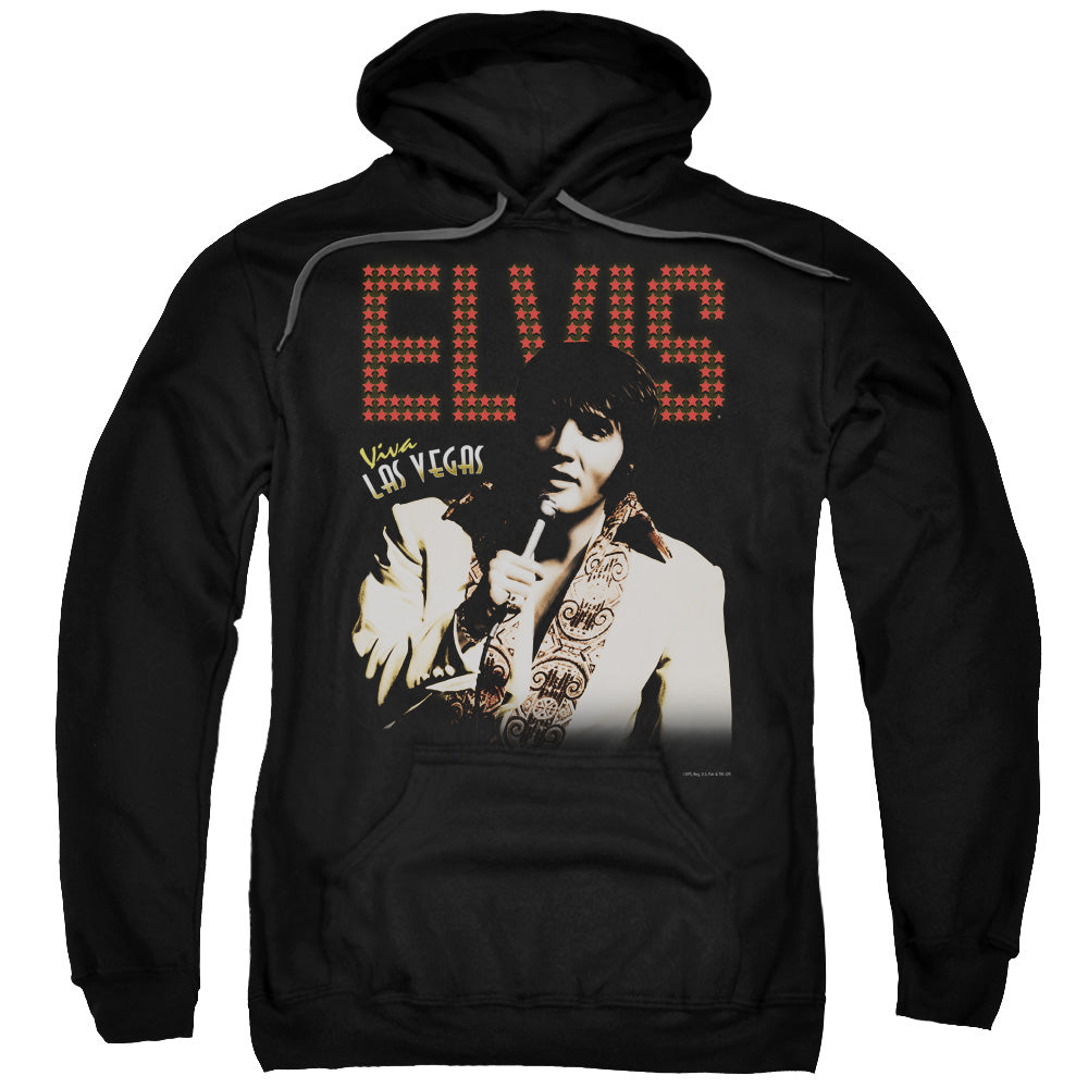 Elvis Presley Viva Star Mens Hoodie Black