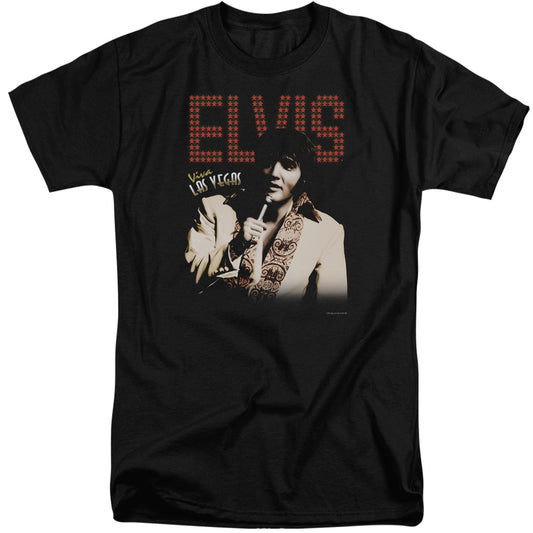 Elvis Presley Viva Star Mens Tall T Shirt Black