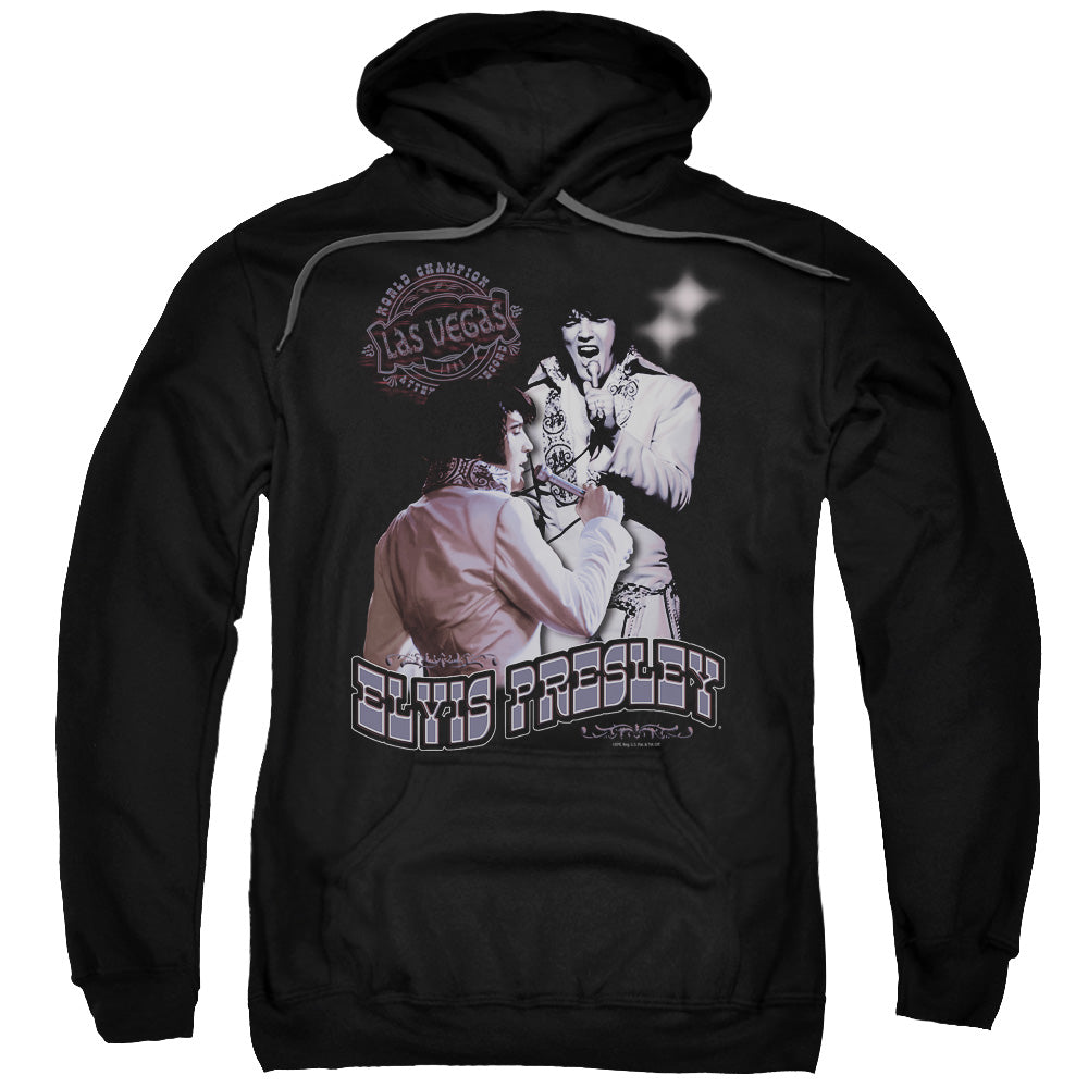 Elvis Presley Violet Vegas Mens Hoodie Black