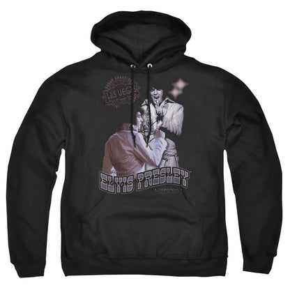 Elvis Presley Violet Vegas Mens Hoodie Black