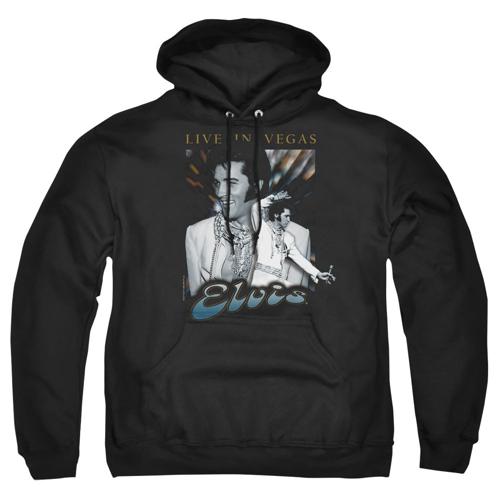 Elvis Presley Live In Vegas Mens Hoodie Black