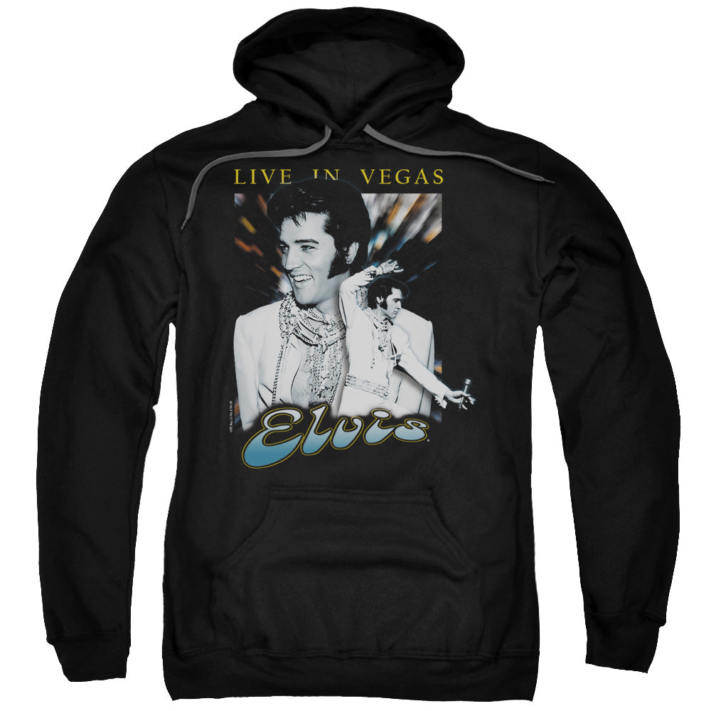 Elvis Presley Live In Vegas Mens Hoodie Black