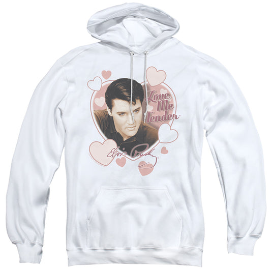 Elvis Presley Love Me Tender Mens Hoodie White