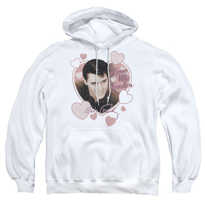 Elvis Presley Love Me Tender Mens Hoodie White Officially Licensed