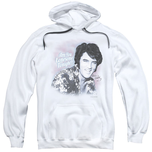 Elvis Presley Lonesome Tonight Mens Hoodie White
