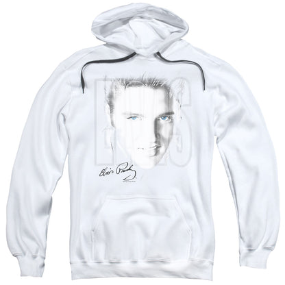 Elvis Presley Blue Eyes Mens Hoodie White