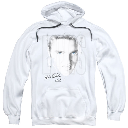 Elvis Presley Blue Eyes Mens Hoodie White