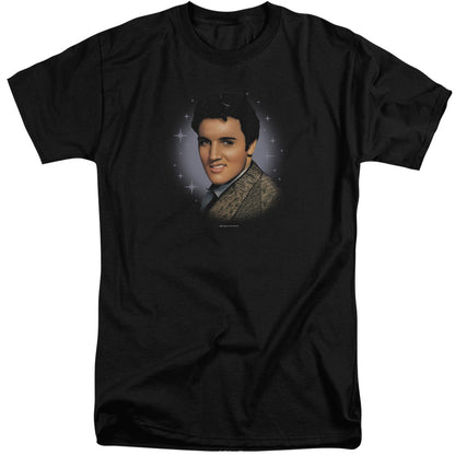 Elvis Presley Starlite Mens Tall T Shirt Black Officially Licensed