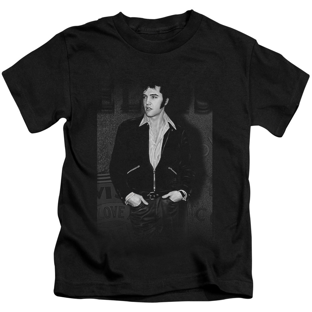 Elvis Presley Just Cool Juvenile Kids Youth T Shirt Black