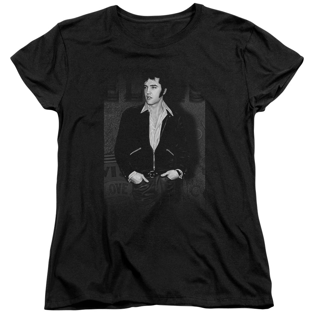 Elvis Presley Just Cool Womens T Shirt Black