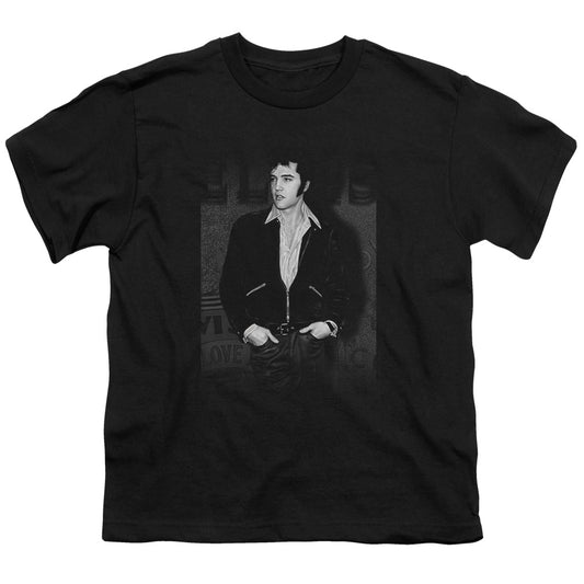 Elvis Presley Just Cool Kids Youth T Shirt Black