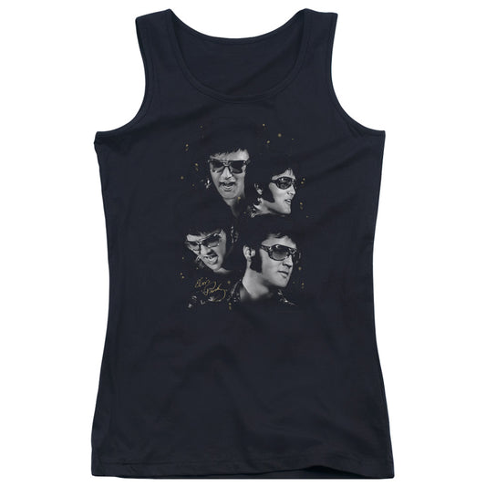 Elvis Presley Faces Womens Tank Top Shirt Black