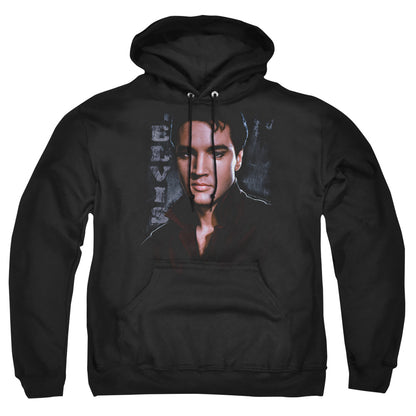 Elvis Presley Tough Mens Hoodie Black Officially Licensed