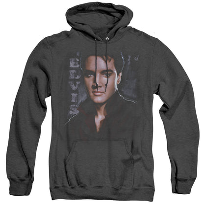 Elvis Presley Tough Heather Mens Hoodie Black