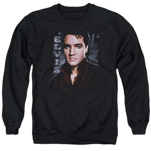 Elvis Presley Tough Mens Crewneck Sweatshirt Black