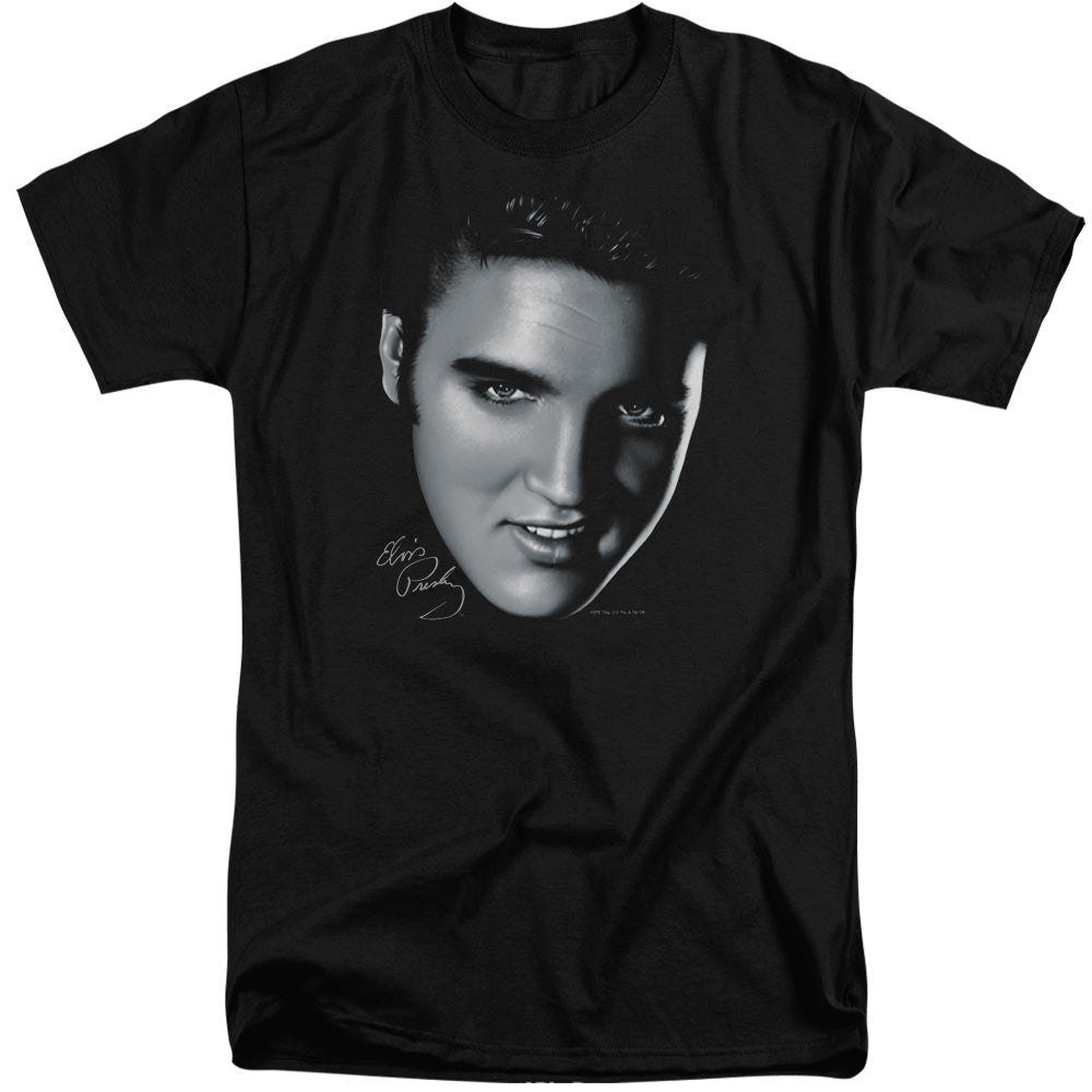 Elvis Presley Big Face Mens Tall T Shirt Black