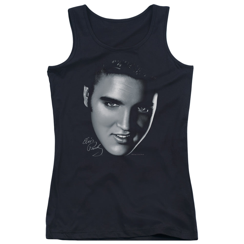 Elvis Presley Big Face Womens Tank Top Shirt Black