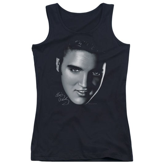 Elvis Presley Big Face Womens Tank Top Shirt Black