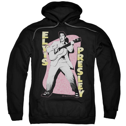 Elvis Presley Pink Rock Mens Hoodie Black