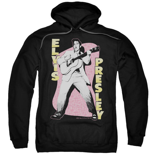 Elvis Presley Pink Rock Mens Hoodie Black