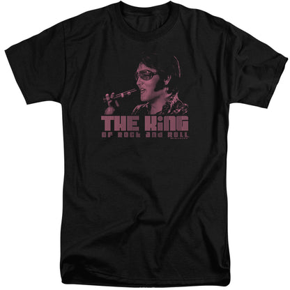 Elvis Presley The King Mens Tall T Shirt Black Officially Licensed