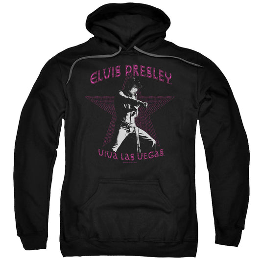 Elvis Presley Viva Las Vegas Star Mens Hoodie Black