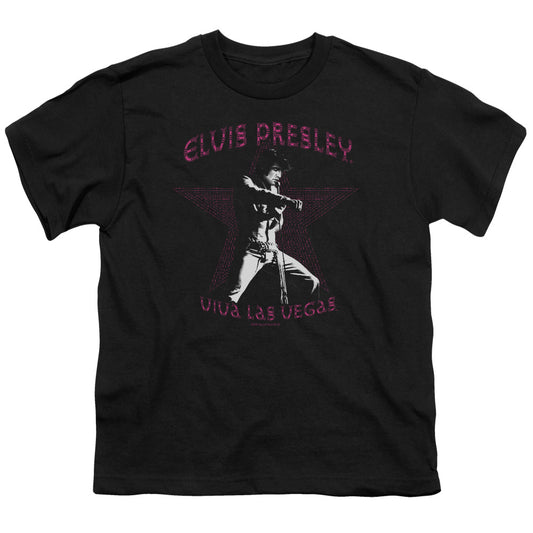 Elvis Presley Viva Las Vegas Star Kids Youth T Shirt Black