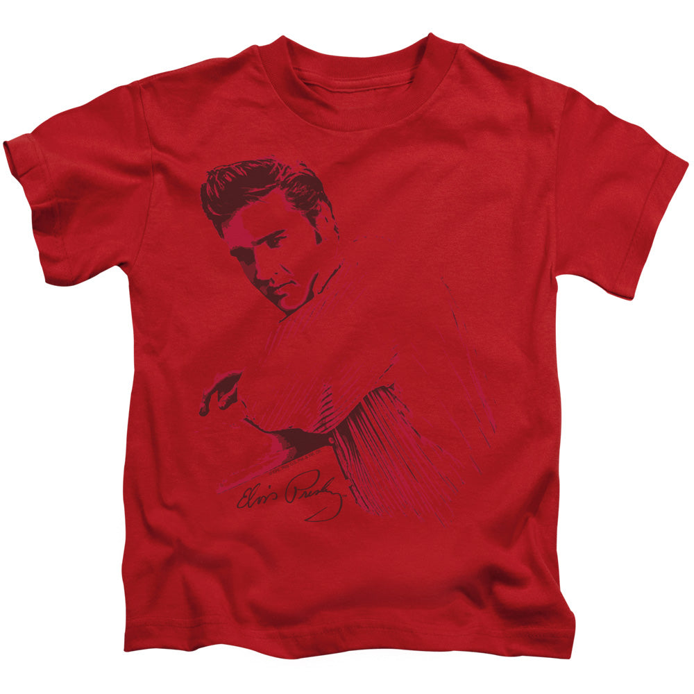 Elvis Presley on the Range Juvenile Kids Youth T Shirt Red