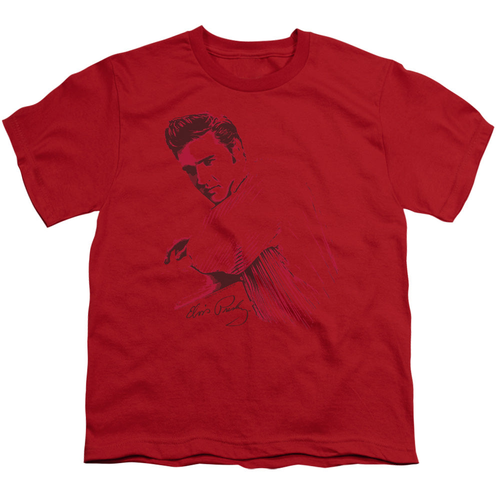 Elvis Presley on the Range Kids Youth T Shirt Red