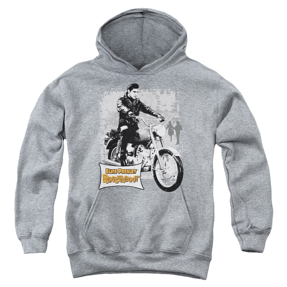 Elvis Presley Roustabout Poster Kids Youth Hoodie Heather