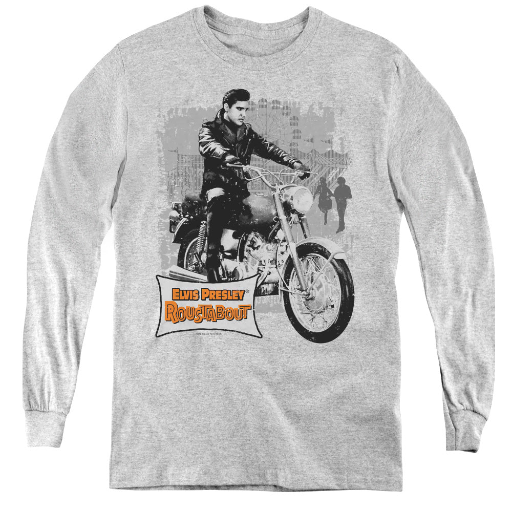 Elvis Presley Roustabout Poster Long Sleeve Kids Youth T Shirt Athletic Heather