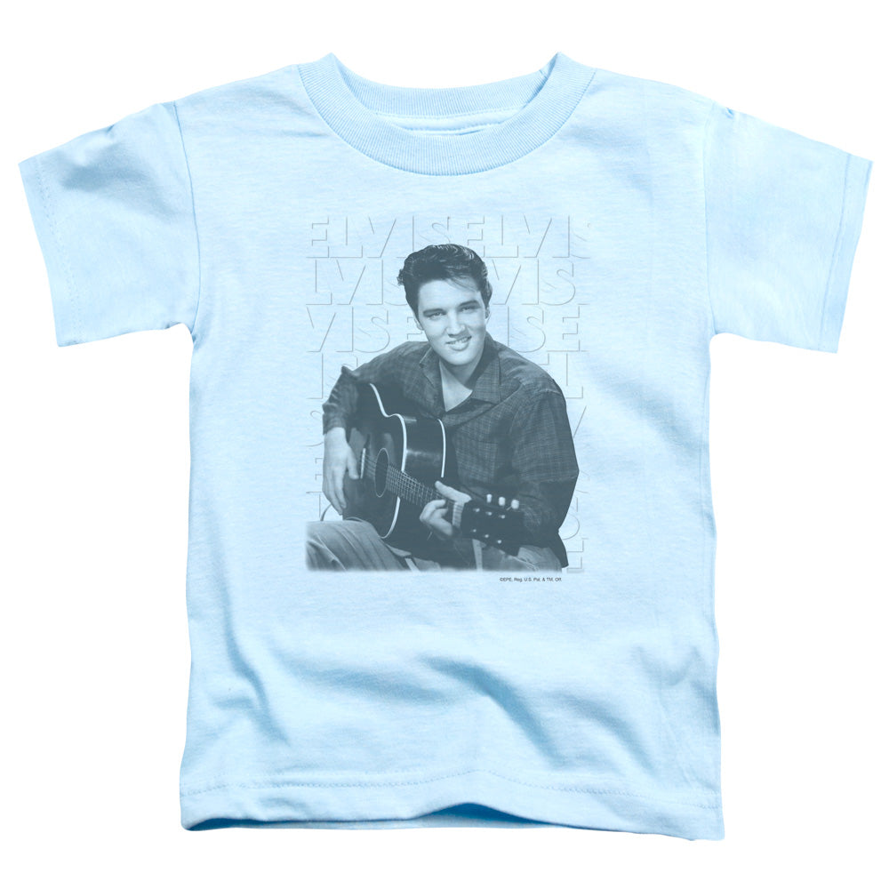 Elvis Presley Repeat Toddler Kids Youth T Shirt Light Blue
